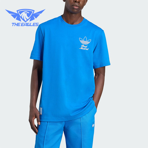 Adidas/阿迪达斯正品三叶草男士圆领套头耐穿运动短袖JM2123