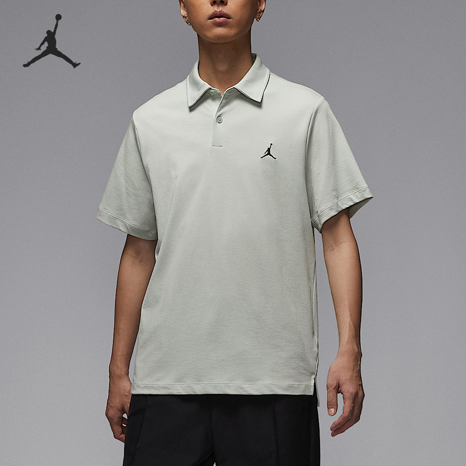 Nike/耐克官方正品JORDAN男士翻领针织运动透气POLO衫HQ8689-034