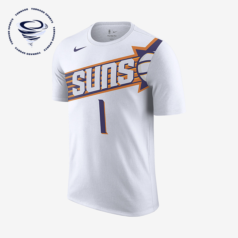 Nike/耐克正品Devin Booker男士休闲运动透气图案短袖FD9807-109