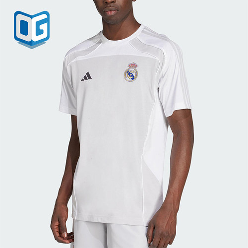 Adidas/阿迪达斯正品2025夏季款男士足球经典透气拼接短袖JN3062