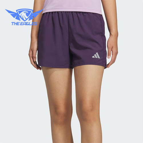 Adidas/阿迪达斯正品夏季女士透气跑步轻薄侧开叉运动短裤KS3533