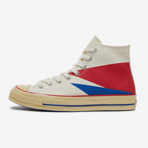 Converse/匡威正品新款男女同款拼接复古运动休闲高帮板鞋A07076C