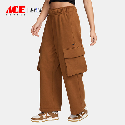 Nike/耐克正品2025秋季款女士松紧腰运动休闲宽松长裤FV7513-281