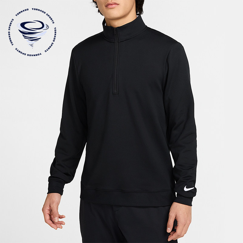 Nike/耐克正品2025男士刺绣立领套头高尔夫长袖上衣FZ7523-010,运动服/休闲服装,运动T恤,淘宝优惠券,粉丝福利购,淘宝优惠卷