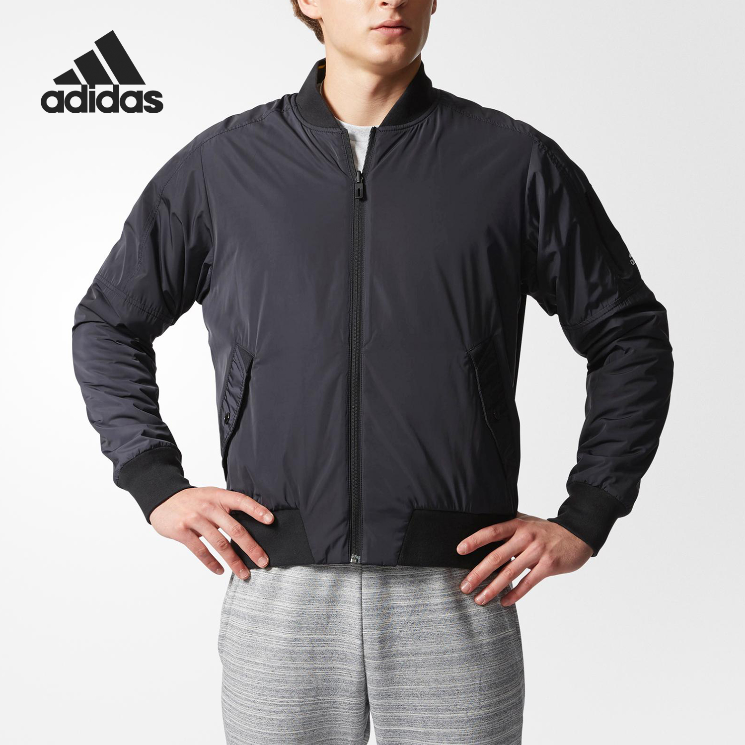 Adidas/阿迪达斯正品春夏新款男子休闲运动双面夹克外套 BQ5586