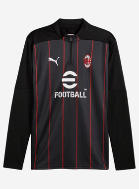 Puma/彪马正品AC米兰半拉链训练服男士经典吸湿运动长袖779345-07