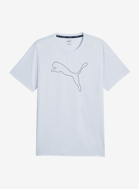 Puma/彪马正品2024新款男士透气圆领印花运动T恤520750-42
