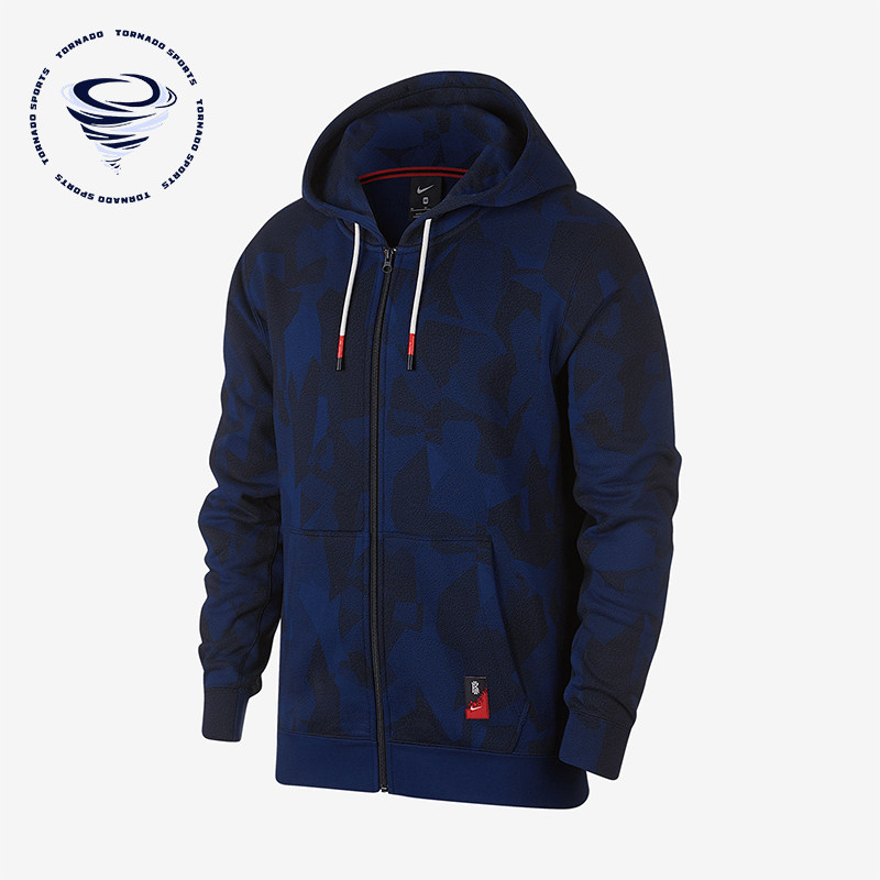 Nike/耐克正品KYRIE男士时尚针织运动连帽夹克外套AJ3386-478