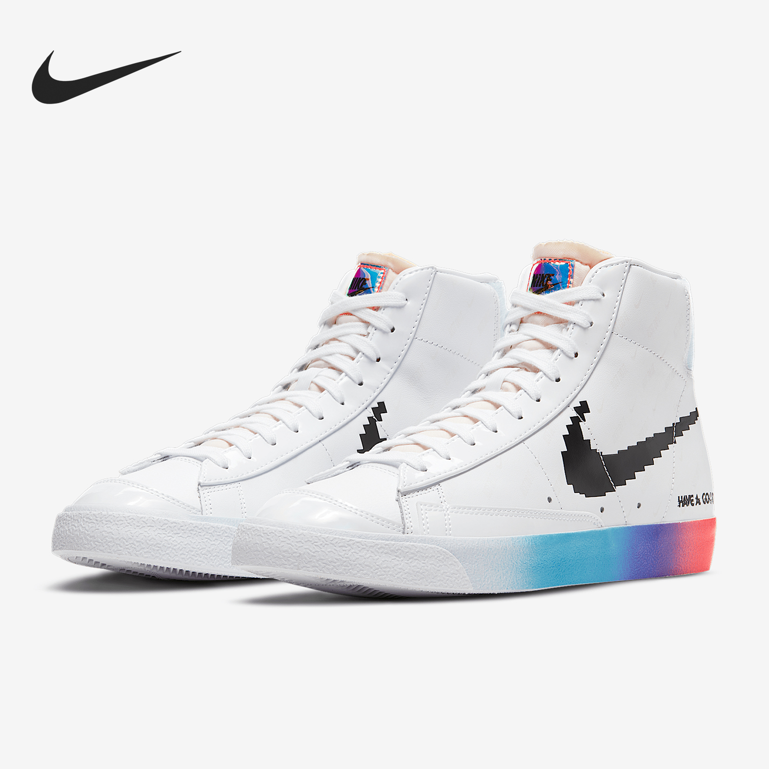 Nike/耐克正品Nike Blazer Mid 77电玩像素电竞镭射休闲鞋 DC3280