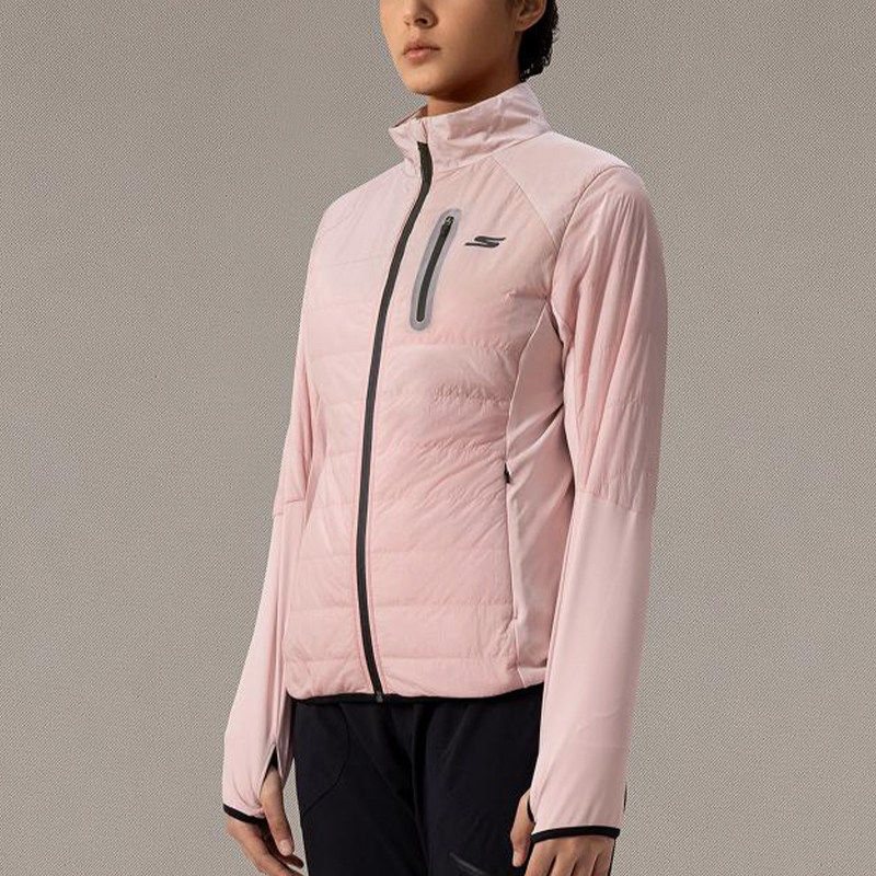 Skechers/斯凯奇正品春秋款女士印花拉链口袋梭织外套P424W224