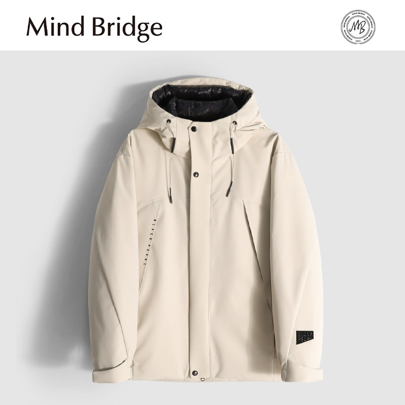 MindBridge白鹅绒羽绒服防风保暖