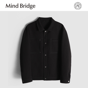 商务休闲高弹力翻领夹克外套抗皱耐磨 男士 MindBridge新款 2025秋季