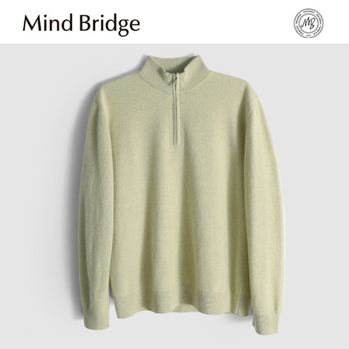 MindBridge新款2025秋冬季男士半高领商务休闲保暖内搭针织衫打底