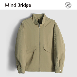 MindBridge新款 户外运动休闲宽松立领防风夹克男透气耐磨 2025秋季