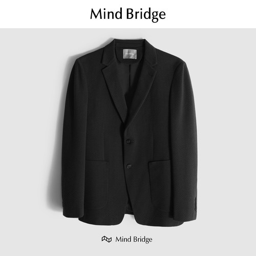 MindBridge休闲商务透气西服高弹