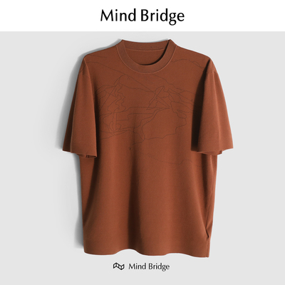 MindBridge圆领高弹力针织衫保暖