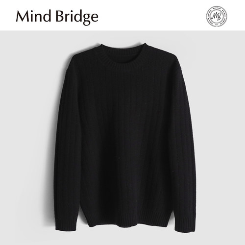 MindBridge【即将断码】秋季男士圆领商务休闲保暖内搭针织衫打底