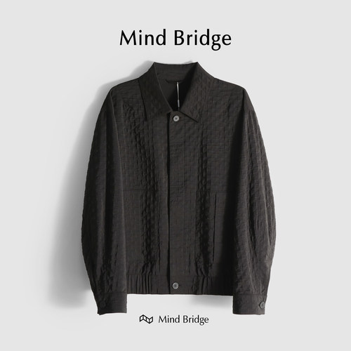 夹克MindBridge休闲翻领早春宽松