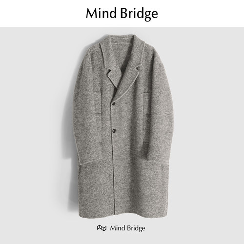 MindBridge绵羊毛呢大衣防风保暖