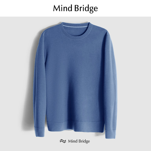 MindBridge绵羊毛弹力针织衫保暖