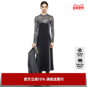 新款 TI轻奢感丝绒吊带裙女装 简约垂坠感显瘦连衣裙尤缇2025秋季