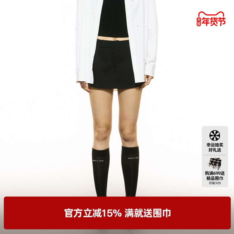 U/TI简约西装裙裤女装设计感通勤风直筒裤休闲裤尤缇2025秋季新款