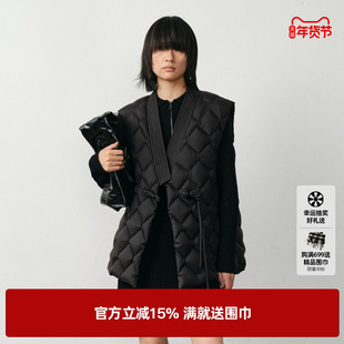 U/TI新中式盘扣羽绒服女设计感保暖云感蓬松外套尤缇2025冬季新款