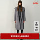新款 TI双面呢连帽老钱风羊毛大衣女静奢浴袍式 外套尤缇2025冬季