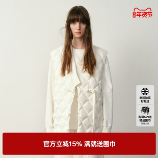 U/TI新中式盘扣羽绒服女设计感保暖云感蓬松外套尤缇2025冬季新款