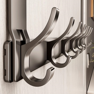 门后挂钩挂衣架免打孔门上挂架挂衣钩卧室房门背后衣服置物架加长