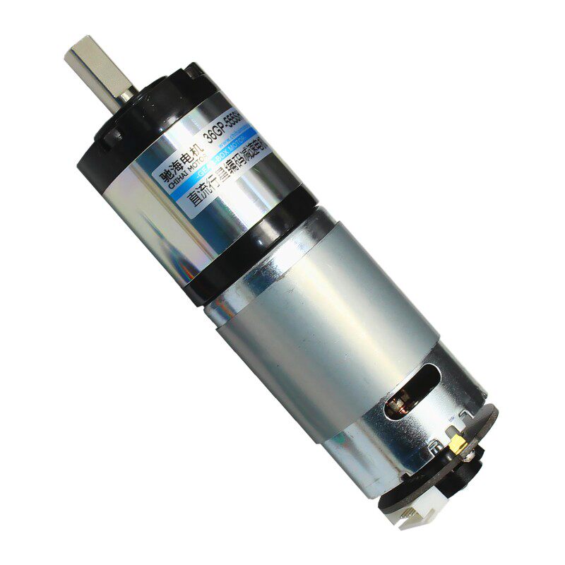 厂家直销直径36mm 36GP555行星减速电机带霍尔测速码盘编码12 24V
