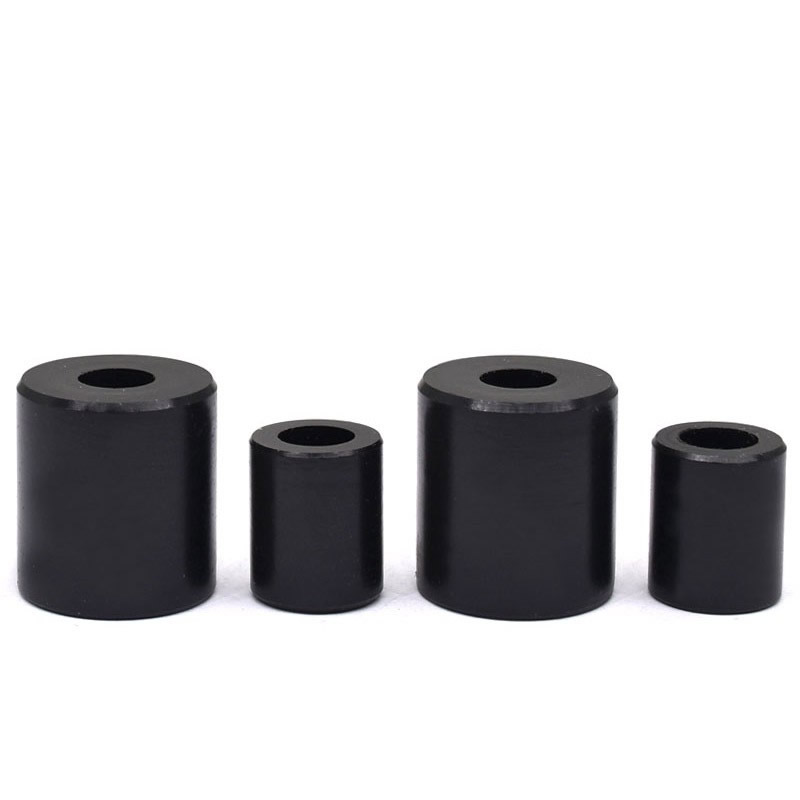 M5M6M8Mh10黑色尼龙ABS隔离柱加厚塑料橡胶垫片液晶电视机架增高