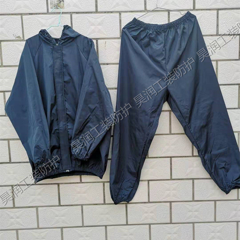 薄款防护服岩棉玻璃纤维工作服套装可水洗防粉尘外墙保温长袖连帽 - 实物图