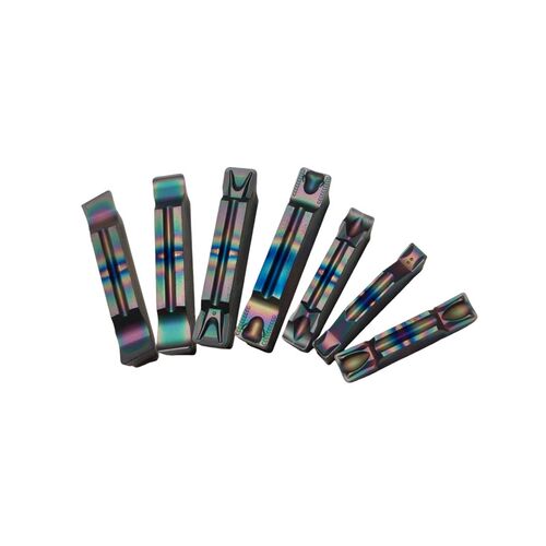七彩切断刀头不锈钢钛合金切槽刀片MGMN200 J MGMN600 彩色切刀粒