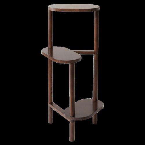 北欧风花架置物架室内阳台客厅电视旁架子落地多肉拐角实木花盆架