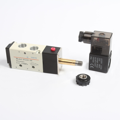 电磁阀4V210-08电磁阀DC24V AC220V二位五通电磁气动换向阀 4N210