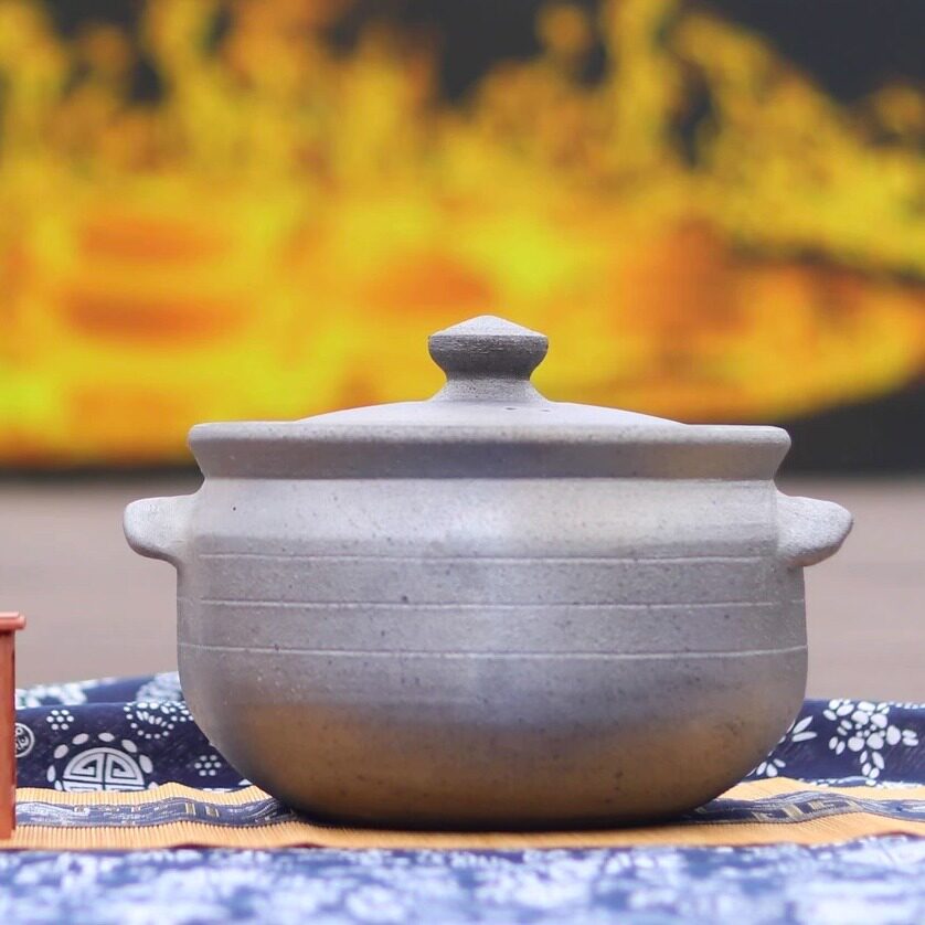 荥经无釉纯陶土砂锅家用商用养生煲汤炖肉煮粥电陶炉燃气灶耐高温