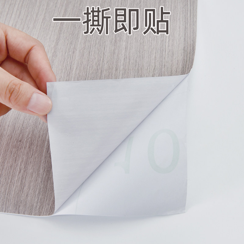热销木纹贴纸自粘防m水桌面原木壁纸衣柜子橱门贴纸波音软片家俱