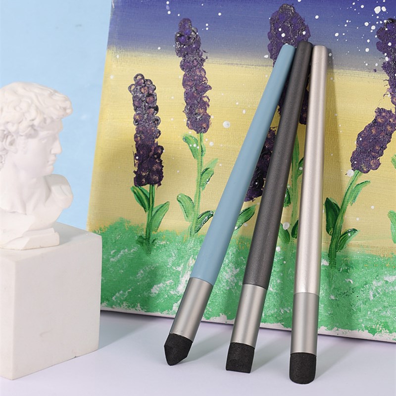 热销油彩专用擦h笔艺术学生素描擦棉涂抹笔重彩色蜡笔软头海绵刮