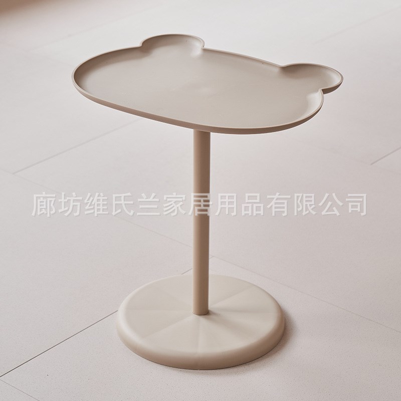 新款可爱小熊置物架茶几移动小边几床头边几榻榻米茶桌沙发茶几床