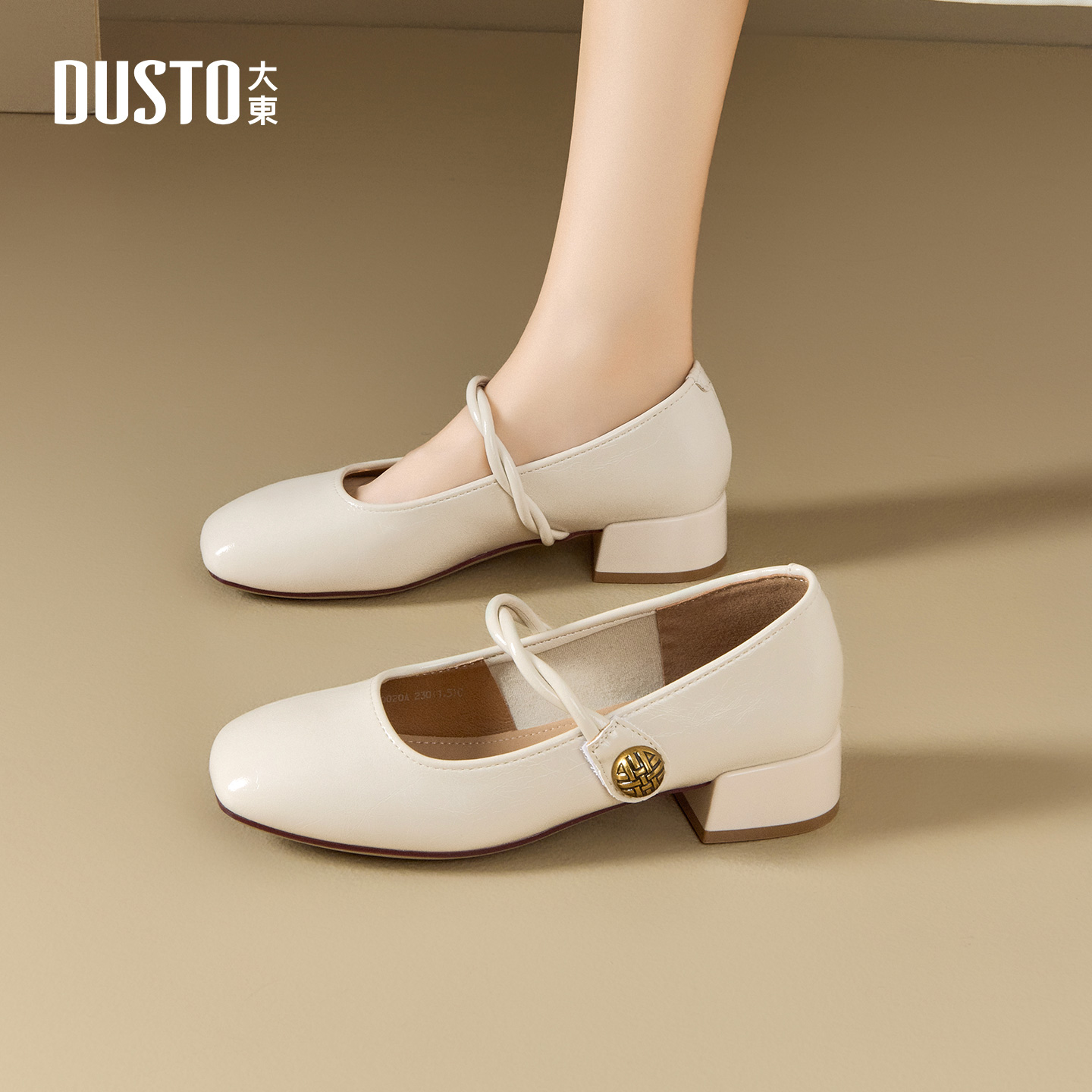 大东官方正品法式单鞋玛丽珍鞋