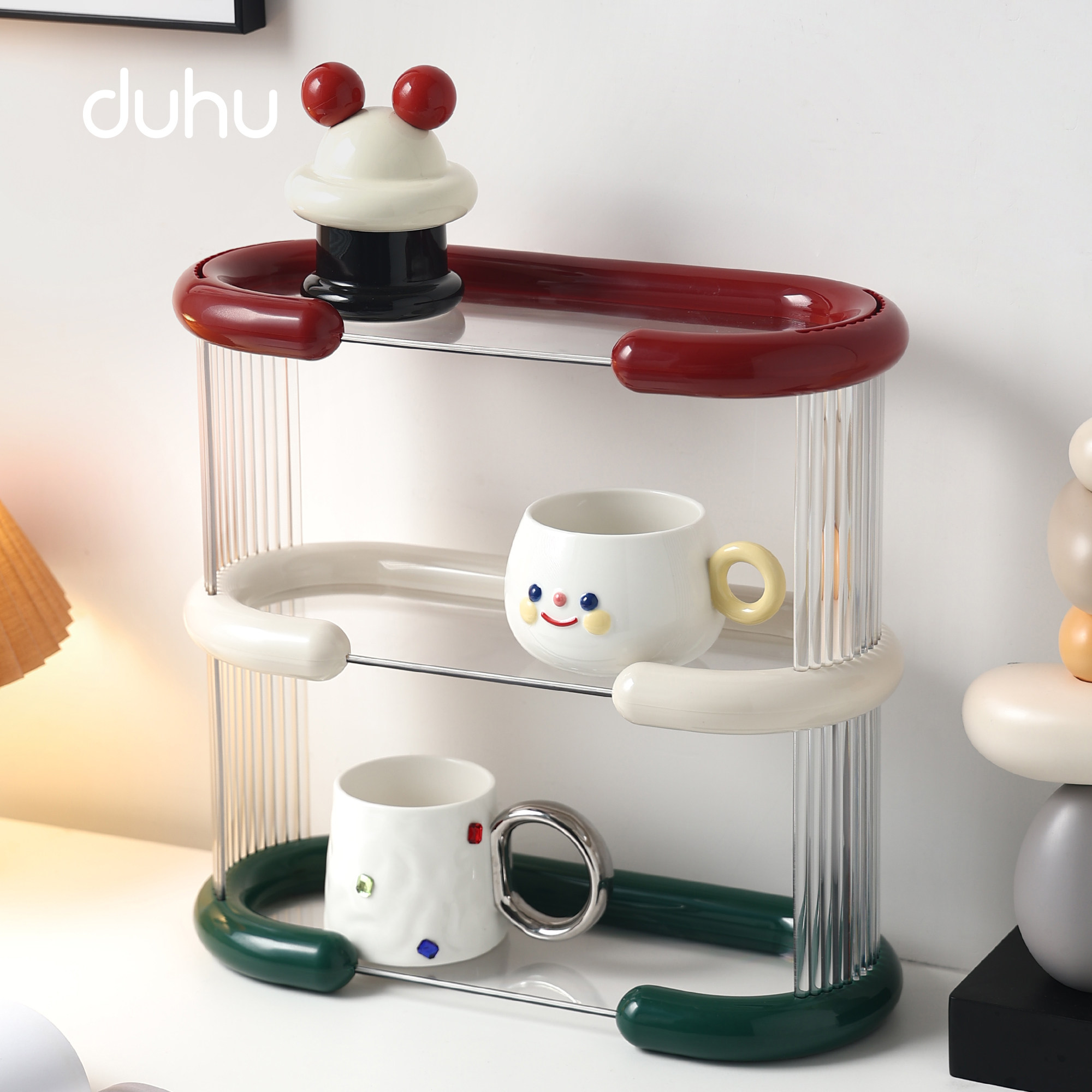 轻奢杯子置物架桌面水杯咖啡杯水吧托 托盘餐桌家用双层沥水杯架,家庭/个人清洁工具,杯架,淘宝优惠券,粉丝福利购,淘宝优惠卷