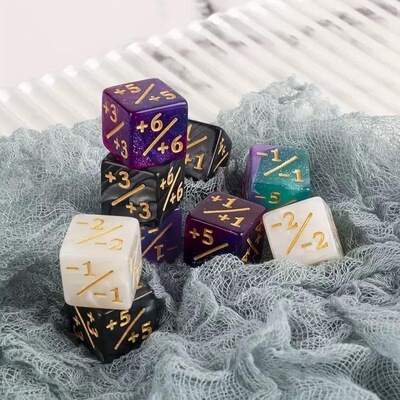 双色16方角加减符合骰子运算色子