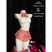 清纯学生制服套装 ArcherOFTender 不良校花 角色扮演可爱格子短裙