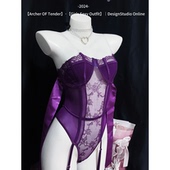 ArcherOFTender 姐姐韵味 收腰鱼骨连体衣女性感火辣内搭情趣制服