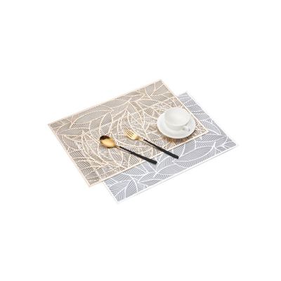 极速Rectanggular insulation placemat Hollow Western table ma