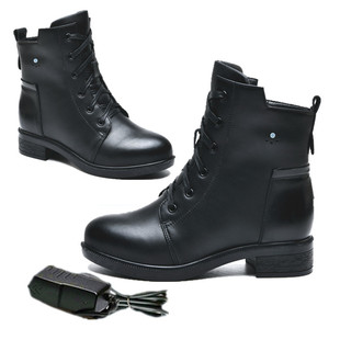 J暖脚宝加热鞋 极速智能充电发热皮鞋 电暖棉鞋 女款 防寒防滑加 冬季