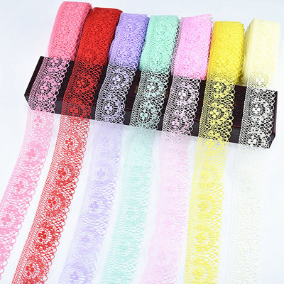 极速10yards 15Colors Lace Ribbon Tape 40MM dOiy african lace