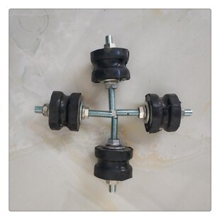 极速4个减震胶墩 底脚 橡胶 增程器发电机专用配T件 塑胶垫 底座