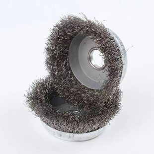 极速100型角磨机用打q磨球4寸不锈钢304碗型钢丝轮金属除锈机用钢